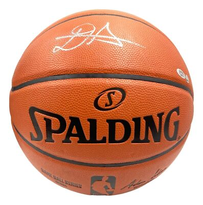 #ad Deandre Ayton Trailblazers Signed Spalding NBA I O Basketball Steiner Sports $169.99