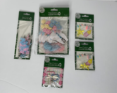 #ad The Card Connection 3D Newborn Baby Shower Stickers Crafts Scrapbooking Lot New $15.90