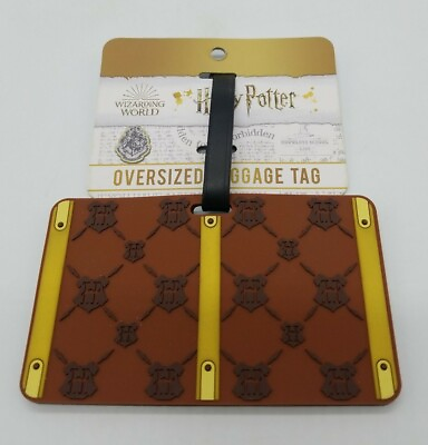 #ad Wizarding World Harry Potter Oversized Luggage Tag Silver Buffalo Brand New Tags $14.85