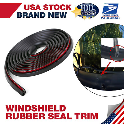 #ad 20Ft Rubber Car Door H Seal Strips Trim Soundproof Sealing Strip Weatherstrip $19.99