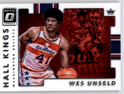 #ad 2017 18 Optic Hall Kings Wes Unseld Insert NBA PWE Bullets Wizards #13 $3.99