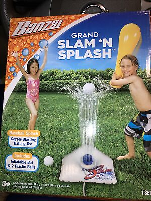 #ad BANZAI Grand Slam N Splash Sprinkler Baseball Game for Kids NIB $7.00