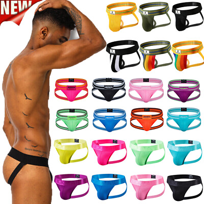 #ad Sexy Men Jock Strap Athletic Supporter Sport Briefs Jockstrap Thong Underwear ‖ $7.50