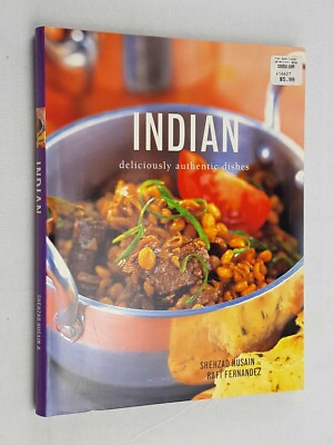 #ad Indian Deliciously Authentic Dishes Shenzad Husan Raft Fernadez Paperback mint $4.75