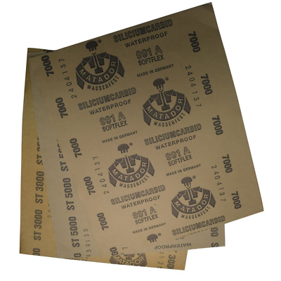 #ad Pack of 6 High Precision Polishing Sanding Wet Dry Abrasive Sandpaper Sheets Gr $11.95
