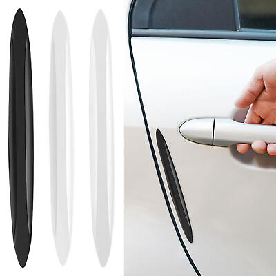 #ad 4pcs Universal Clear Car Door Edge Scratch Anti collision Protector Guard Strip $8.08