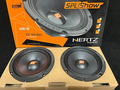 #ad Hertz SPL SHOW SV 165 NEO 6.5quot; Car Audio Midrange Speakers Fits Harley Bagger $349.99