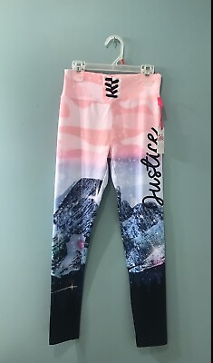 #ad NWT … JUSTICE “Size: L 12 14 ” Lace Up Leggings $24.00