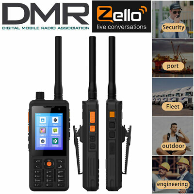 #ad DMR 4G LTE Android Rugged Smartphone PTT Walkie Talkie POC Network Radio Phone $263.19
