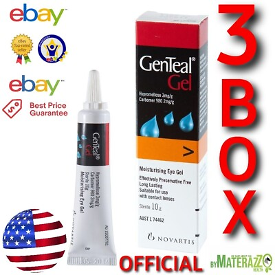 #ad Genteal Gel Exp.2025 USA BRAND NEW 3 Pack 30g OFFICIAL Dry Eyes Cataract Lens $39.99