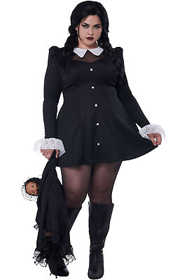 #ad California Costume Gothic Mini Dress Plus Adult Women Halloween Outfit 8022 091 $14.51