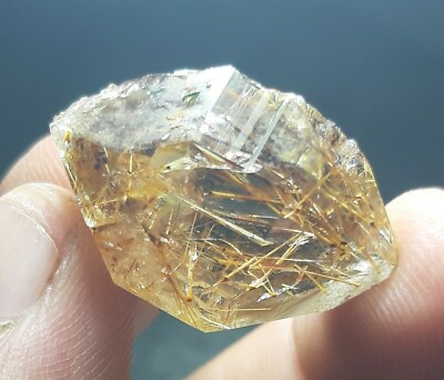 #ad 9.57gNatural crystal super rutile inclusion Quartz mineral specimen Pakistan. $110.00