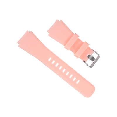 #ad Rubber Watch Band 22mm Unique Design Replacement Silicone Watch Strap Pink AU $15.31