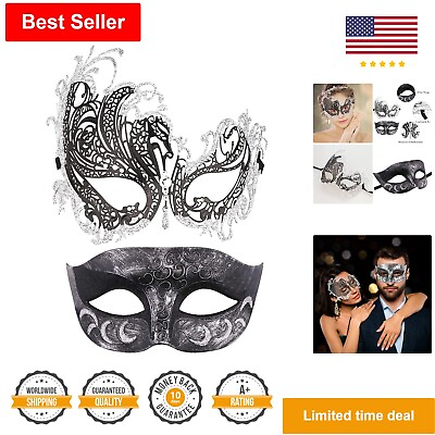 #ad Eco Friendly Metal Alloy Masks: Couples Masquerade Set for Halloween and Parties $29.99