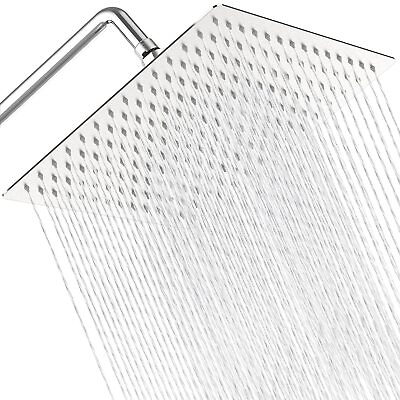 #ad 12quot; Rain Shower Head High Pressure Stainless Steel Brushed Nickel 𝑽𝒐𝒏𝒗𝒂𝒏® $29.36