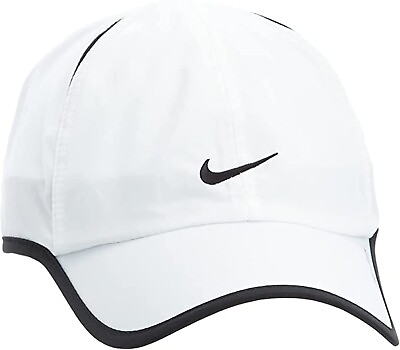 #ad Nike Aerobill Featherlight Dri Fit White Unisex Running Tennis Cap CI2662 100 $25.50