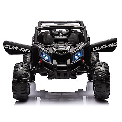 #ad 12V Ride On Car with Remote UTV for Kids 3 Point Harness Music Player $267.67