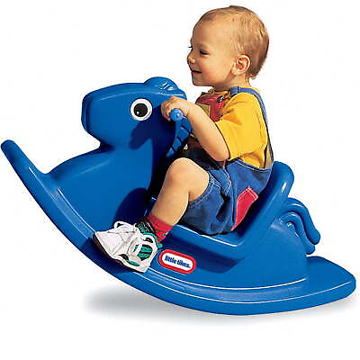 #ad Little Tikes Outdoor amp; Indoor Balance Rocking Horse Toddlers Girls Boys Blue $33.99