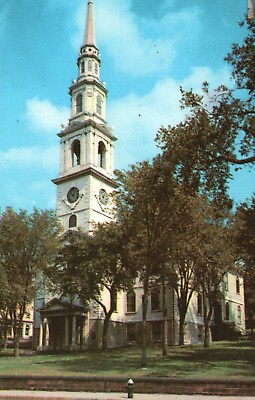 #ad Postcard RI Providence Rhode Island First Baptist Church Chrome Vintage PC e8792 $4.00