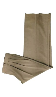 #ad Zanella Platinum Loro Piana Men#x27;s 34 Wool Cashmere Pleated Dress Pants $49.00