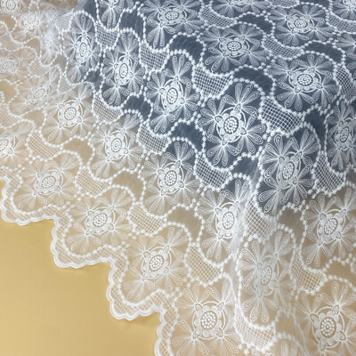 #ad Embroidery Mesh Lace Fabric DIY Costume Upholstery Wedding Dress Curtain Clothes $17.99