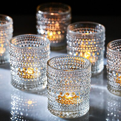#ad 36 Packs Tea Lights Candle Holder Glass Votive Candle Holders in Bulk for Ce... $61.18