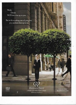#ad Double Tree Hilton Family Hotels Olympic Sponsor 2008 Print Advertisement $8.00