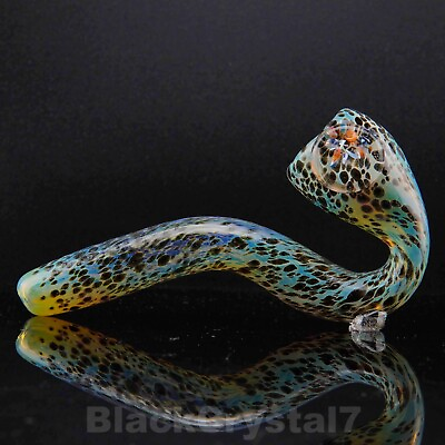 #ad 5.5quot; Handmade Color Changing Leopard Sherlock Tobacco Smoking Bowl Glass Pipes $18.99