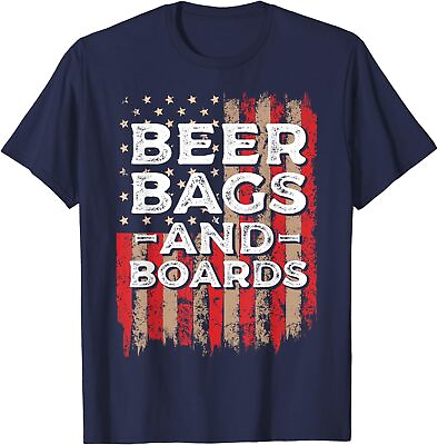 #ad Beer Bags And Boards USA Table Game Cornhole Player Unisex T Shirt $19.99