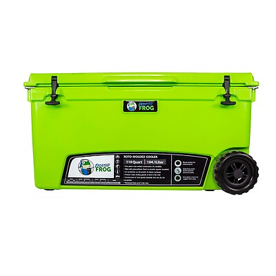 #ad Frosted Frog Original Green 110 Quart Cooler Heavy Duty Ice Chest with Wheels $449.99