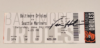 #ad 6 24 23 Orioles Mariners MLB Ticket Stub Game Used Signed Julio Rodriguez HR #41 $31.49
