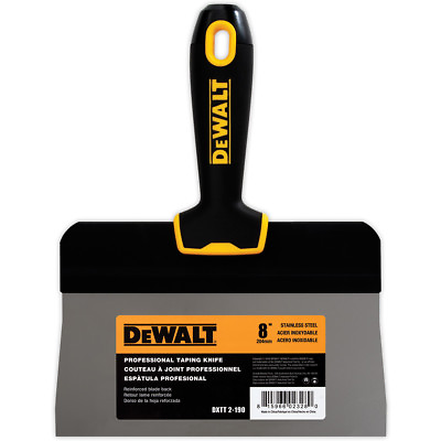 DEWALT Taping Knife 8quot; Stainless Steel Big Back Drywall Taping Tool $21.49