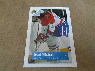 #ad 1991 1992 Ultimate # 14 BRENT BILODEAU MONTREAL CANADIENS RC C $0.99