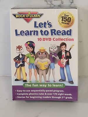 #ad Let’s Learn to Read 10 DVD Collection by Rock ‘N Learn Brand New amp; Sealed $24.50