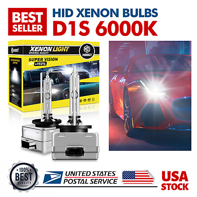 #ad Set 2 D1C D1R D1S 6000K Bright White HID Xenon Headlight Replacement Bulbs $19.99