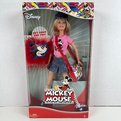 #ad Mickey Mouse Barbie Doll Disney 2004 Mattel H6468 NEW in Box $24.97