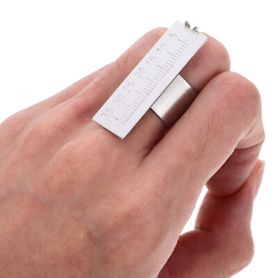 #ad 1pc Measuring Ring File Finger Ruler Stainless Steel Dentist $6.69