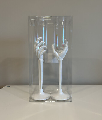 #ad Target Bullseye Playground Halloween 2023 Plastic Skeleton Hand Flute Glass Set $12.99