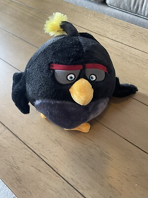 #ad Commonwealth 10quot; Angry Birds Movie Talking Bomb Black 2016 Plush No Sound $8.00