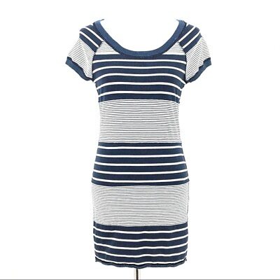 #ad We The Free Navy Blue Stripe T Shirt Style Dress sz S $46.00