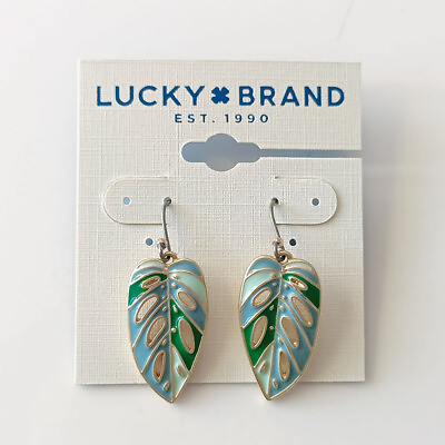 #ad New Lucky Brand Leaves Drop Earrings Gift Fashion Women Show Holiday Jewelry $7.99