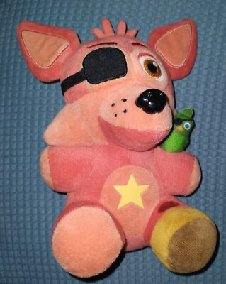#ad Kids Five Nights at Freddy#x27;s Plush Rockstar Foxy with a Parrot amp; Eye Patch Pink $18.00