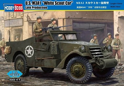 #ad Hobby Boss 1:35 M3A1 Scout Car Late Plastic Model Kit 82452 $44.99