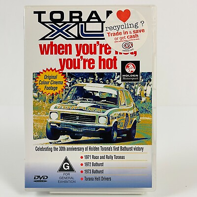 #ad Torana XU 1 Brock amp; Bathurst Included Australian Motorsport DVD Peter Brock AU $11.00