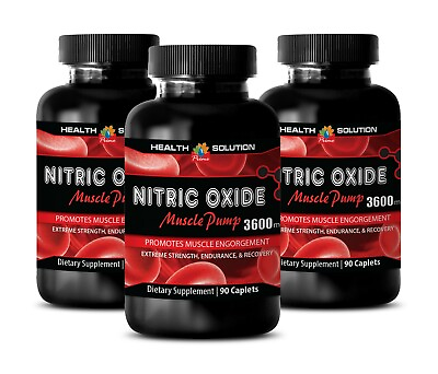 #ad post workout recovery NITRIC OXIDE 3600mg pre workout supplement 3B $60.94