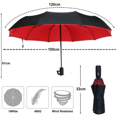 #ad Windproof Double Layer Fully Automatic Resistant Umbrella $15.50