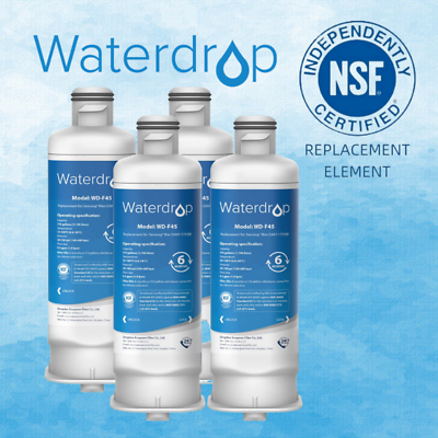 #ad Waterdrop DA97 17376B Replacement for Samsung Refrigerator Water Filter 4 pack $33.29