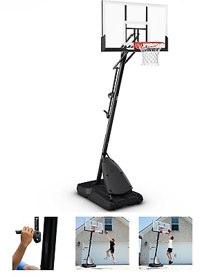 #ad #ad Spalding NBA 54quot; Portable Angled Basketball Hoop 66673WT $299.94