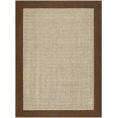 #ad Mainstays Durable Non Slip Brown Border Indoor Living Room Area Rug 4#x27; x 5#x27;4quot; $34.05