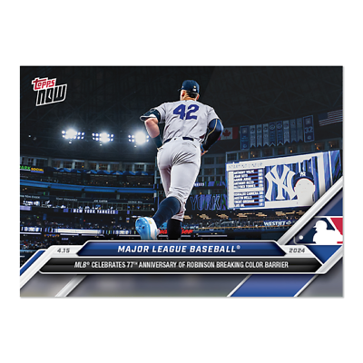 #ad 2024 MLB Topps NOW 84 APRIL 15TH JACKIE ROBINSON DAY 77TH ANNIVERSARY PRESALE $7.98